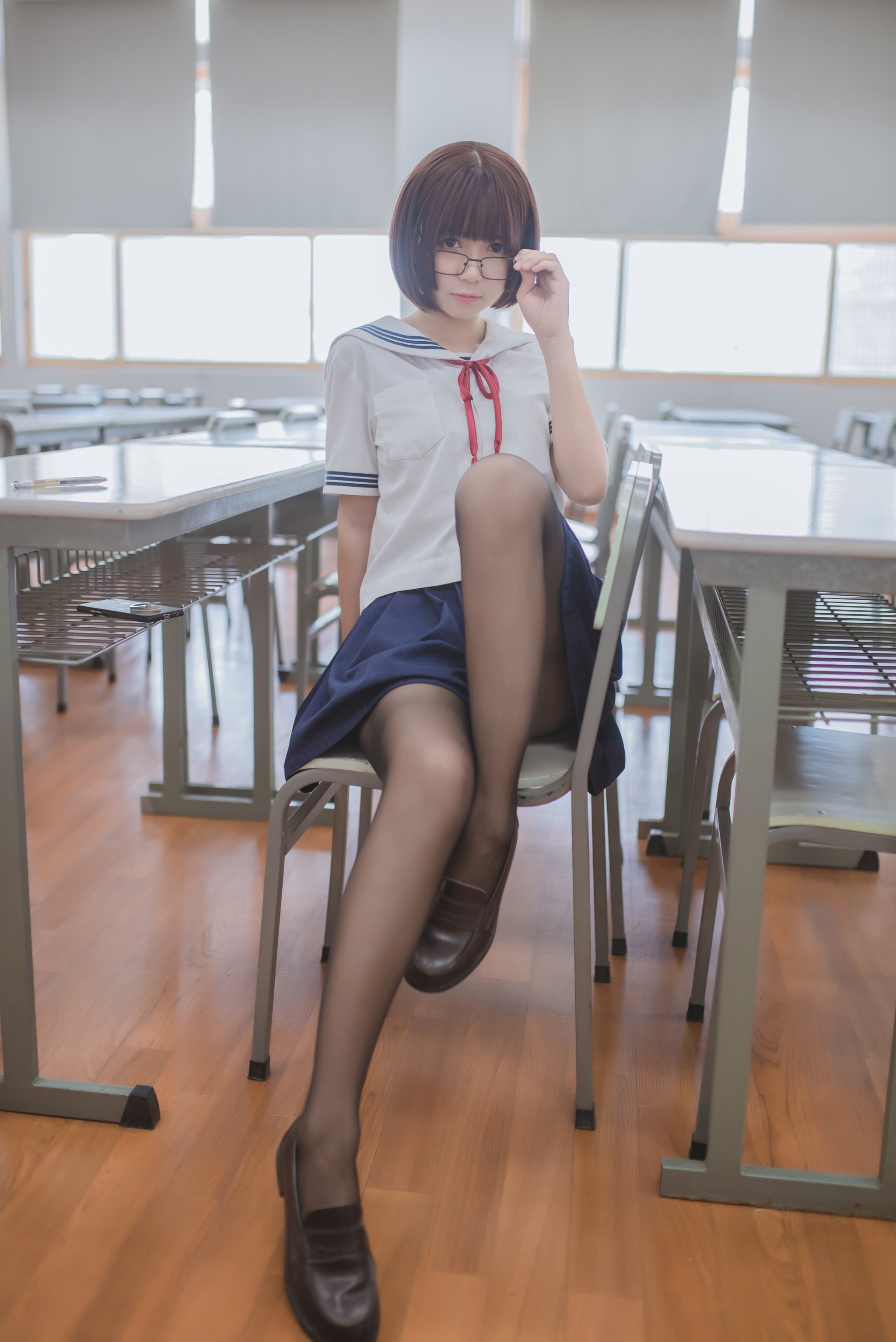 图片[1]-白金Saki – NO.011 狂三校服[28P]-XikXak